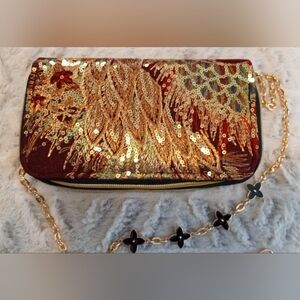 🌞Red Jeweled Crossbody/Clutch/Wallet